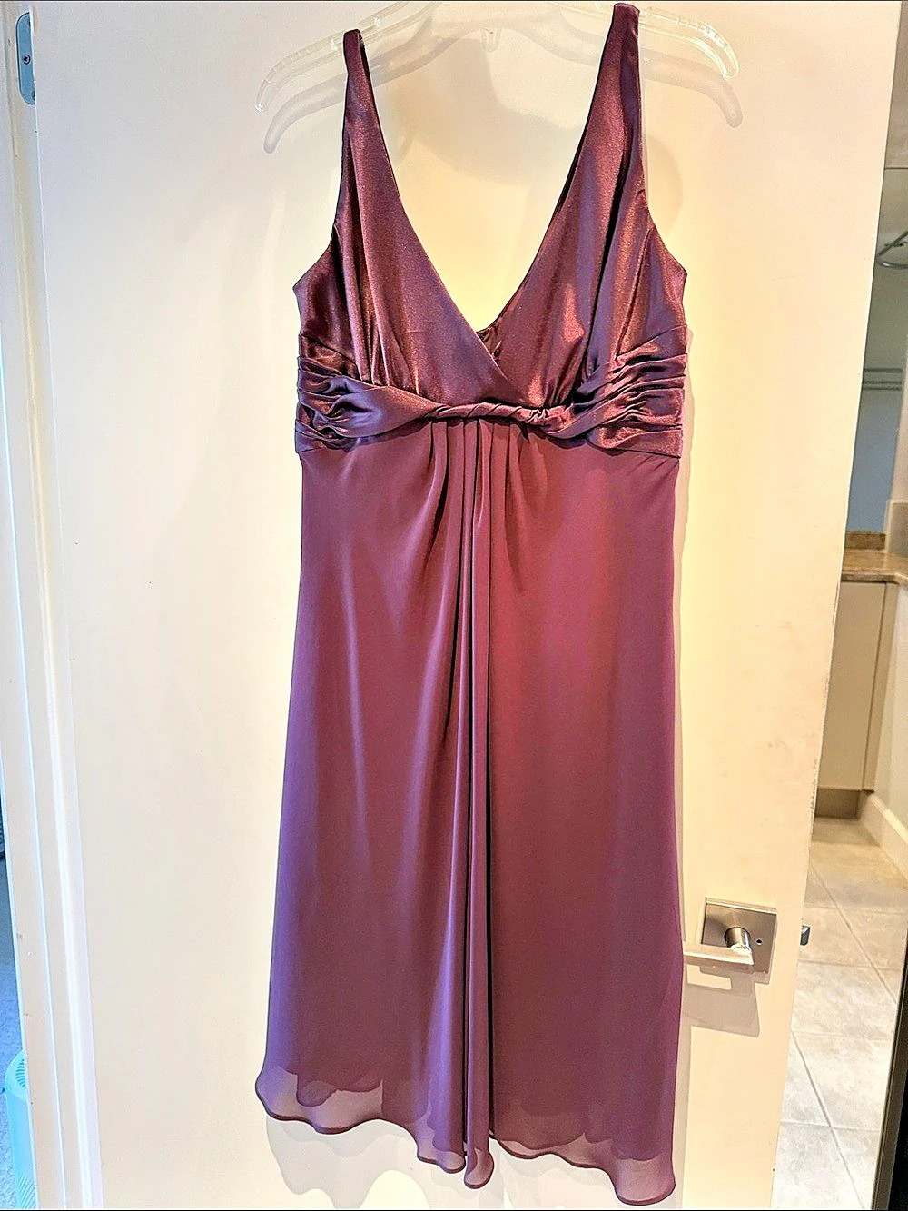 Jones New York Purple Maxi Dress Size 12 Like New